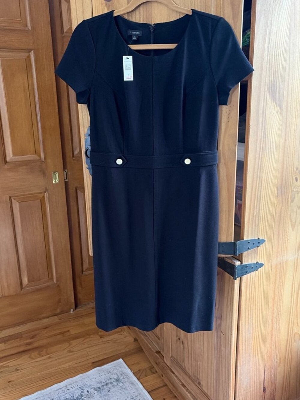 Talbots Black Sheath Dress – Size 4 – NWT